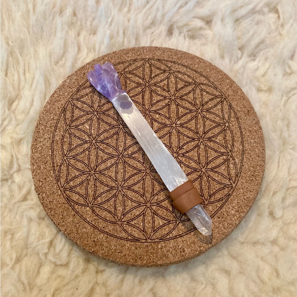 Angel Selenite Pocket Wand